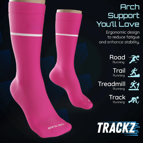 Pink Technical Running Sock